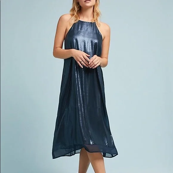 Anthropologie | Dresses | Blue Anthropologie Sequin Dress | Poshmark Anthropologie | Dresses | Blue Anthropologie Sequin Dress | Poshmark